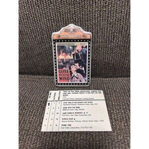 VTG Gone With the Wind Magnet 2003 Now Showing Marque + Video Chart Card